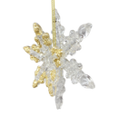 Spunglass Ornament - Gold Snowflake