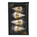 Krebs Value Glass Ornament 4 pack - Silver & Gold Drops