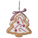 Candy Cane Christmas Tree Gingerbread Ornament