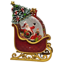 Lighted Spinning Water Globe Santa Sleigh