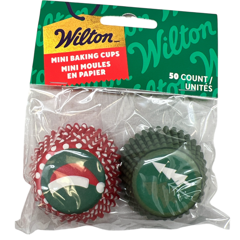 Christmas Tree / Hat  Mini Christmas Cupcake Liners 50 Count