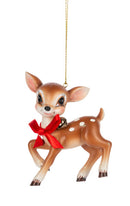 Vintage Woodland Fawn Ornament -