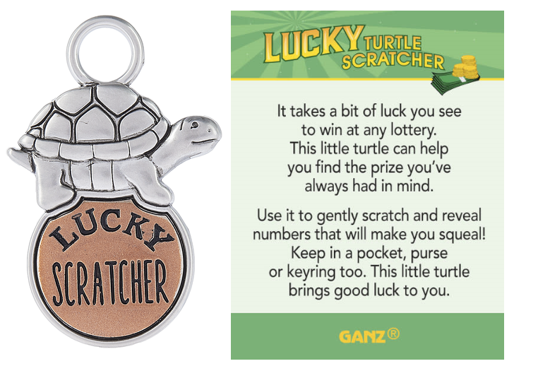 Lucky Turtle Scratchers Charms