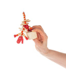 Wood Push Puppet Dinosaur - Red T-Rex