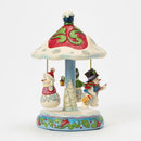 Rotating Snowman Carousel Figurine