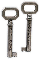 Key of Wisdom - Courage & Strength - Gift Shoppe >> Jewelry >> Charms and Worry Stones - by Angel Star - view 2