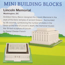 Mini Building Blocks - Lincoln Memorial - The Country Christmas Loft
