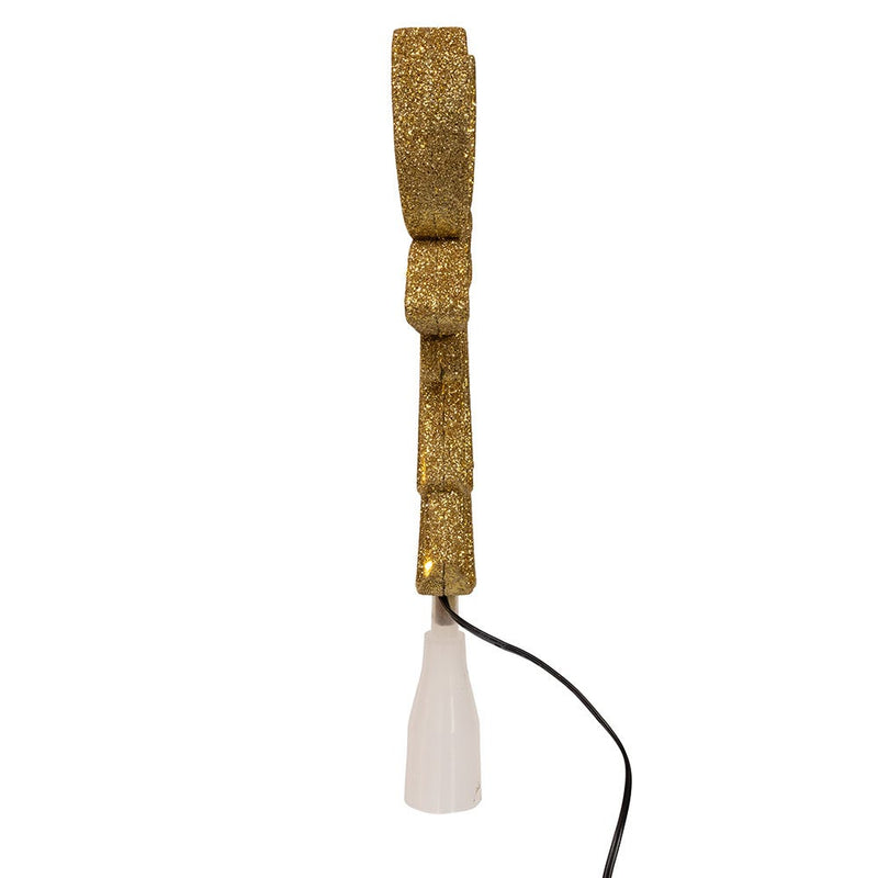 Warm White LED Gold Angel Treetop - 9.25 inch