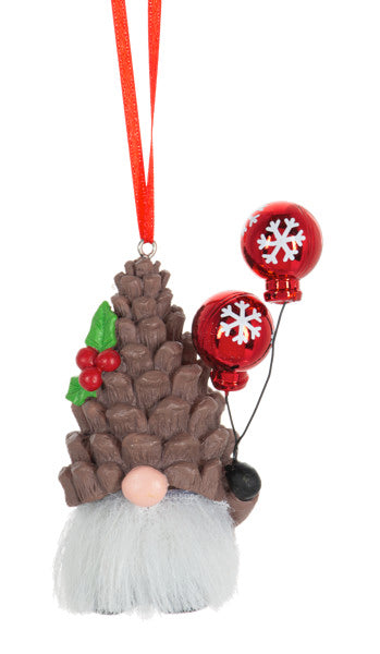 Hanging with my Gnomies Ornament - Pinecone Hat
