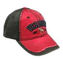 2 Tone Embroidered Hat - Vermont 1791 Moose - Cranberry and Olive - Clothing >> Hats & Mittens - by Vermont Illustrating - vi