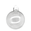Glass 2.4" Ornaments - 10 piece Set - Clear - Christmas >> Ornaments >> Glass - by Decoris - view 2