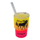 Vermont Glass Moose 2oz Shooter - Autumn Ember