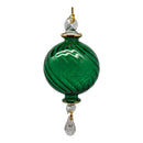 Ribbed Sphere Glass With Gold Accents - Green - Egyptian Glass - by Egyptian Museum - view 2
