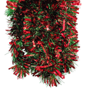 12 foot 6 Ply Luxury Tinsel Garland - Red/Green