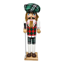 Green Plaid Golfer Nutcracker