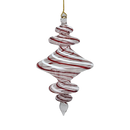 Peppermint Swirl Egyptian Glass Ornament