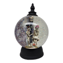 Spooky Love Skeleton Lighted Snow Globe