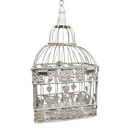 Hanging Metal Birdcage with Fliptop Lid
