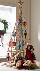 Iron Ornament Stand Tree - Gold -