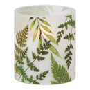 Frosted Illumaflame Fern LED Glass Candle - 4 Inch - Battery Operated - by Everlasting Glow