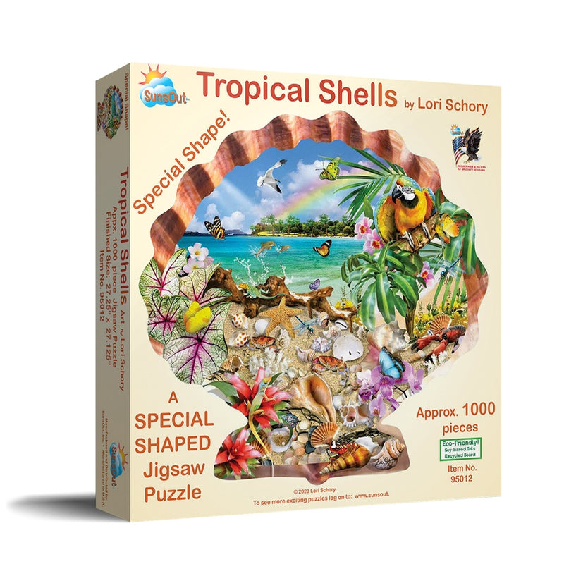 Tropical Shells Shaped Puzzle
