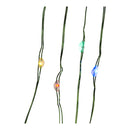 10' Battery Operated 25-Light Multicolor Fairy LED Green Wire Light Set