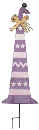 Witch Hat Lawn Stake Purple - The Country Christmas Loft