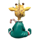 Festive Jungle Giraffe Pajama Ornament - Animals - by Kurt Adler - view 2