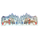 Diecut Santa And His Sleigh  Advent Card With Envelope