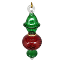 Egyptian Glass Two Tone Scalloped Ball Ornament - Christmas >> Ornaments >> Egyptian Glass - by Egyptian Museum - view 2