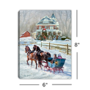 Lighted Easel Artwork - Sleighride
