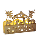 Lighted 3D Laser-cut Nativity