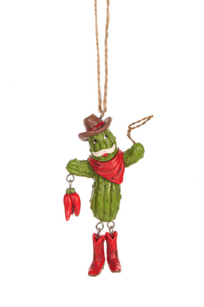 Santa Cactus Ornament