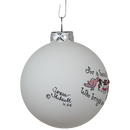 Christmas Keepsake Glass Ornament - For a Beautiful Granddaughter