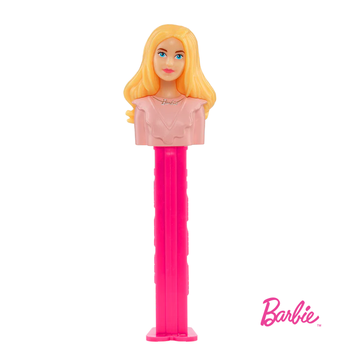 Pez Barbie Dispenser with 3 Candy rolls - Blond Barbie