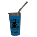 Vermont Bigfoot Stainless Steel 2oz Shooter  - Blue