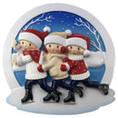 Ice Skating Family of 3 Ornament