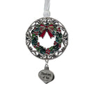 Thinking of You Wreath - Colors of Christmas Ornament