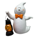 Friendly Ghost with Pumpkin Lantern