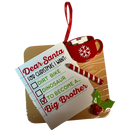 Note to Santa Wishing For Big Brother Ornament