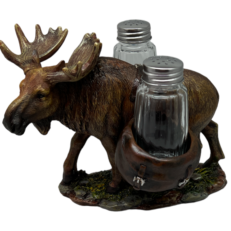 Moose Salt and Pepper Shaker Holder