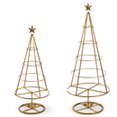 Iron Ornament Stand Tree - Gold -