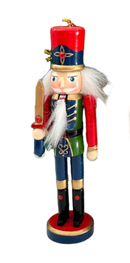 Wooden Nutcracker Ornament - Sword