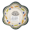 Polish Pottery Ruffled Bowl - Polish Pottery - Gingerbread Delight