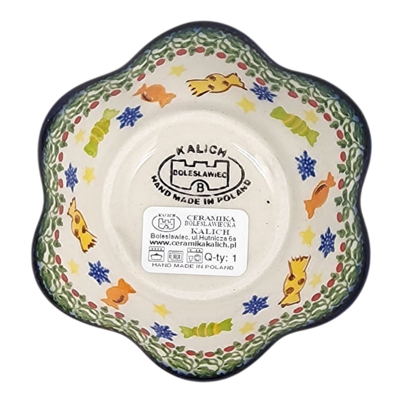 Polish Pottery Ruffled Bowl - Polish Pottery - Gingerbread Delight