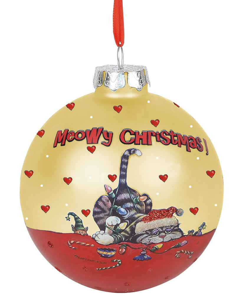 Christmas Mischief Cat Ornament - The Country Christmas Loft