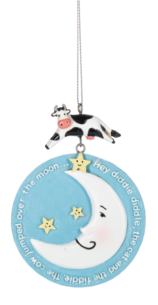 Cow Over The Moon Ornament - Hey Diddle Diddle
