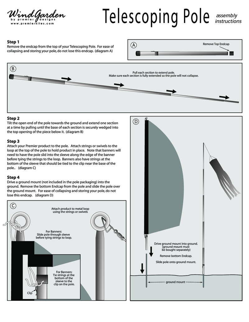 Heavy Duty Wind Sock Pole