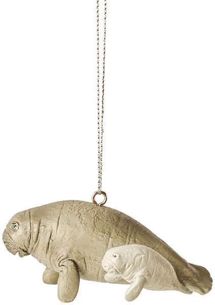 Manatee and Baby Ornament - The Country Christmas Loft