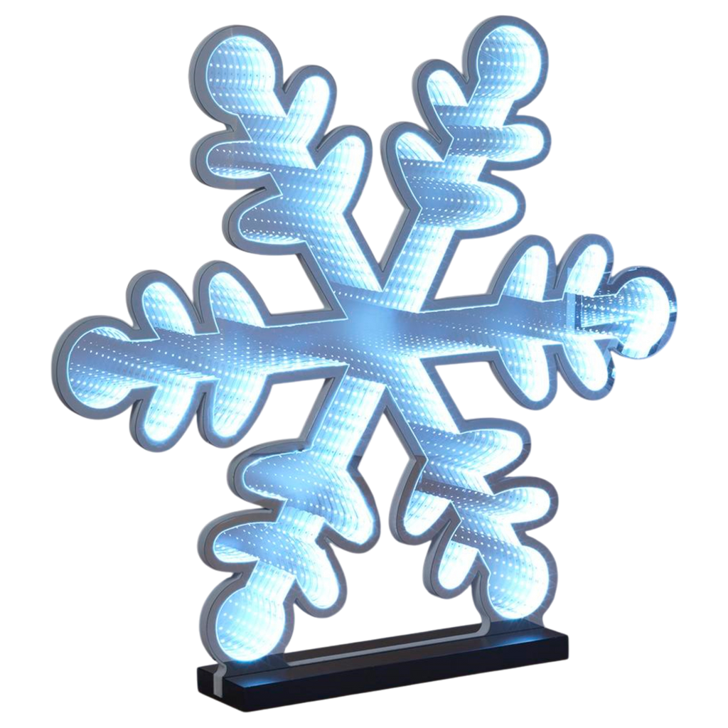 Infinity Led Snowflake Infinity Lighted Holiday Snowflake 30 inch LED Display – The Country ...